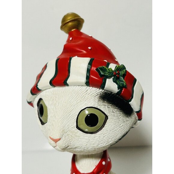 Twisted Whiskers Cat A Purr-fect Christmas Bobble Head American Greetings 6” - Picture 3 of 7